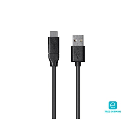 Essentials USB Type-C To USB Type-A 2.0 Cable - 480Mbps_ 3A_ 26AWG_ Bl
